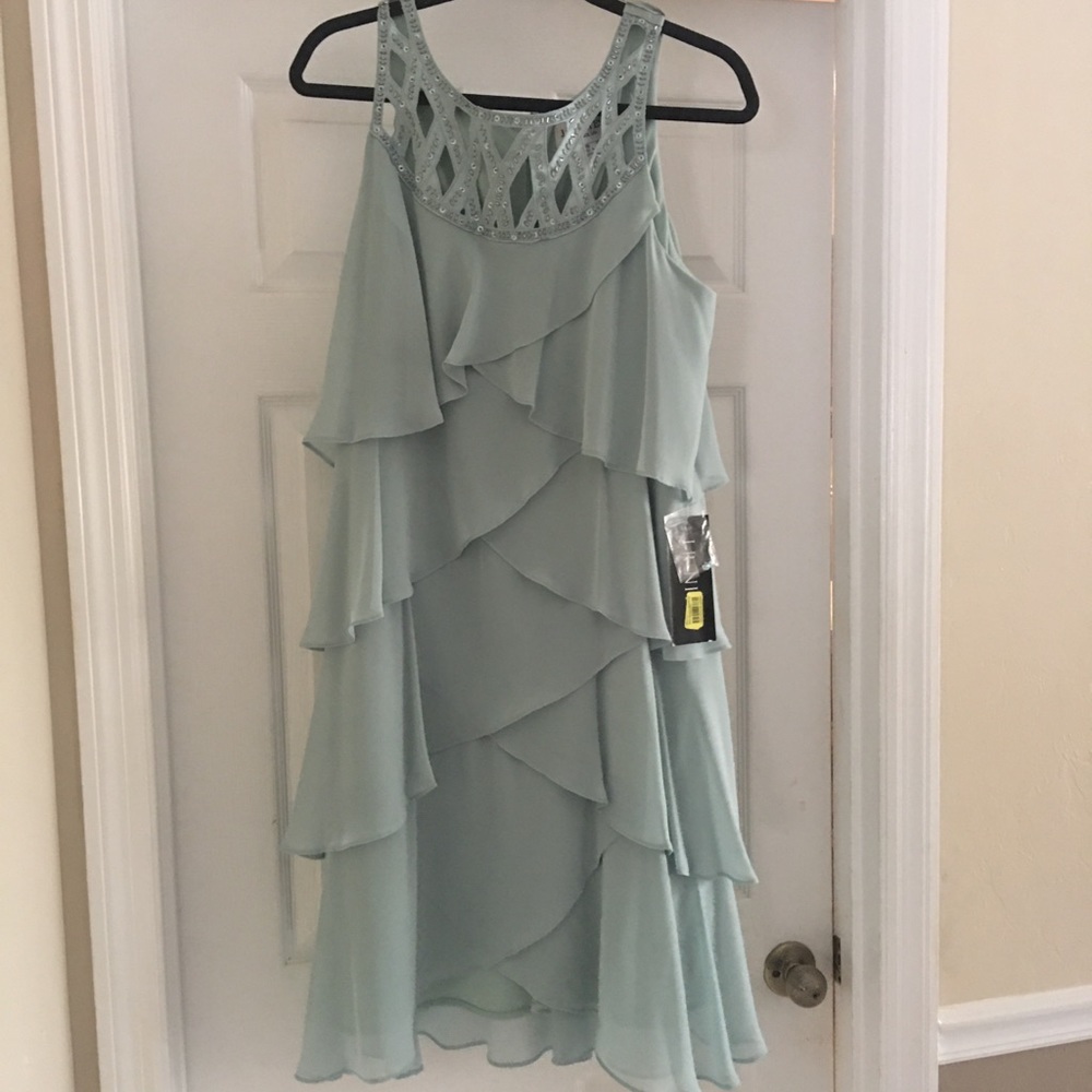 J.R.Nites by Carol Lin sage dress size16